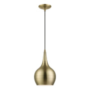 Livex Lighting - 49016-01 - One Light Mini Pendant - Andes - Antique Brass