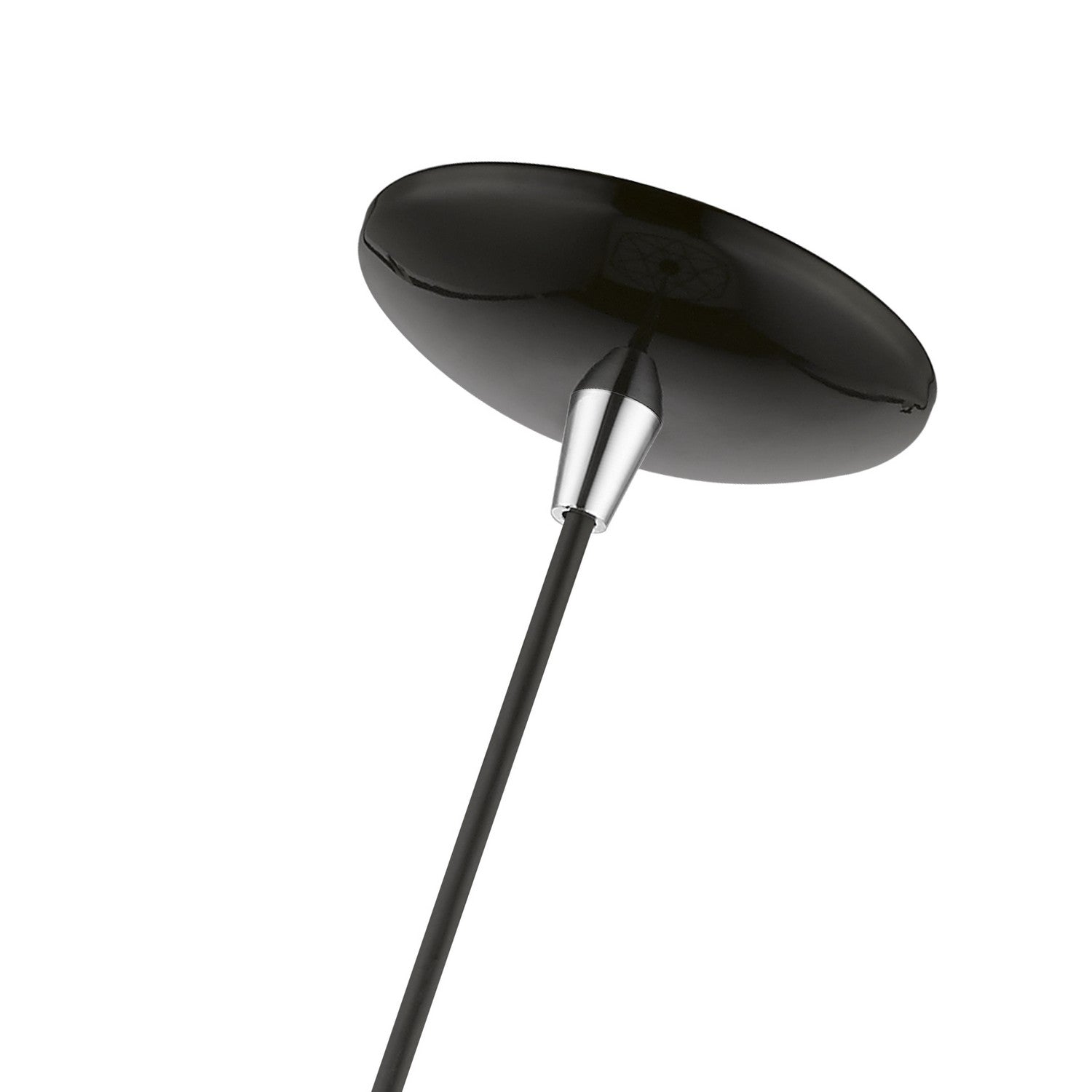 Livex Lighting - 49152-68 - One Light Pendant - Knox - Shiny Black w/Polished Chrome