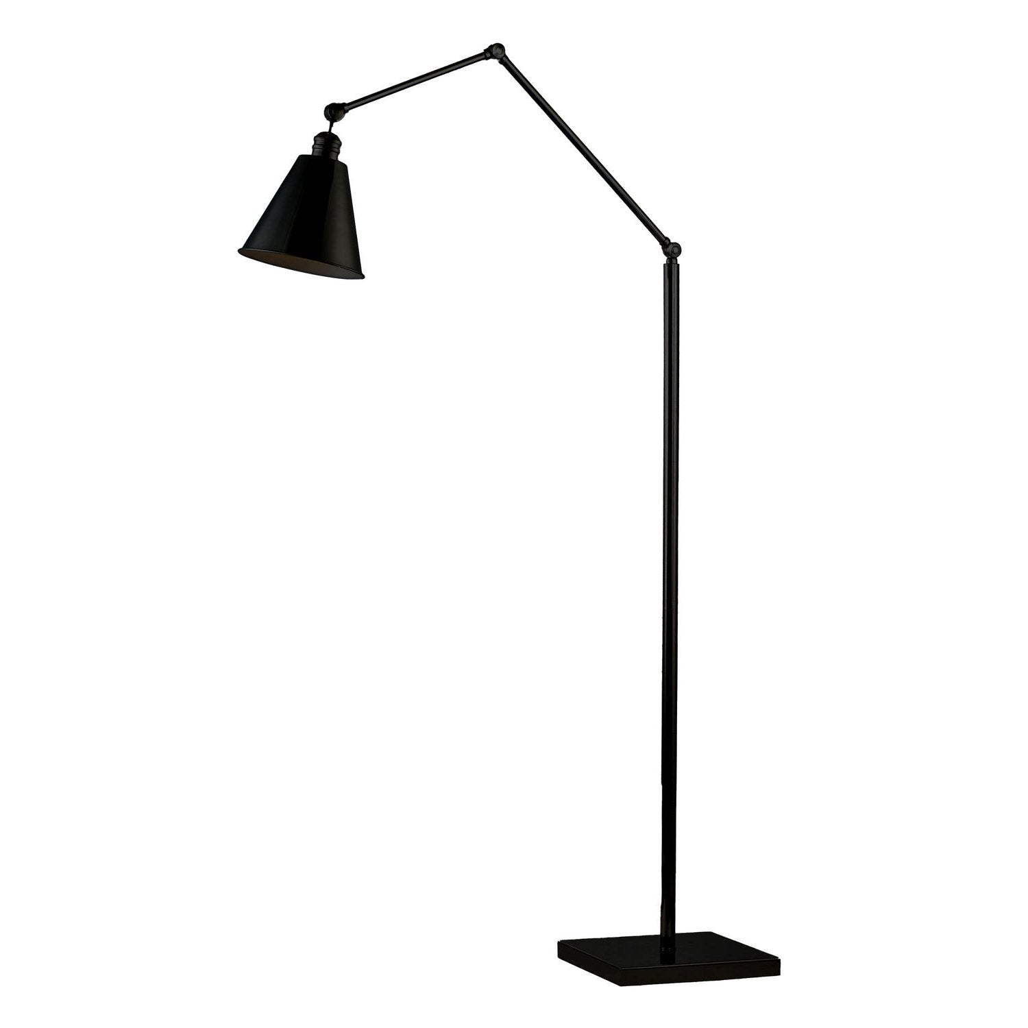 Maxim - 12228BK - One Light Floor Lamp - Library - Black