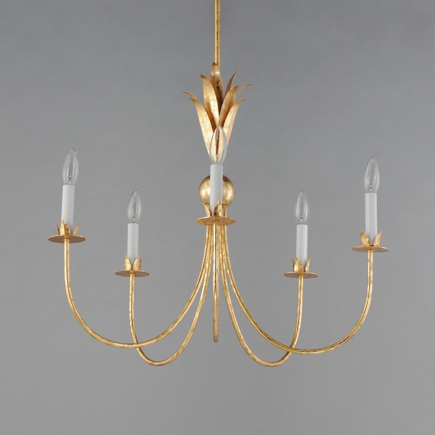 Maxim - 2885GL - Five Light Chandelier - Paloma - Gold Leaf