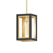 Maxim - 30051CLBKGLD - One Light Outdoor Pendant - Neoclass - Black / Gold