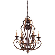 Metropolitan - N6235-355 - Six Light Chandelier - Zaragoza - Golden Bronze