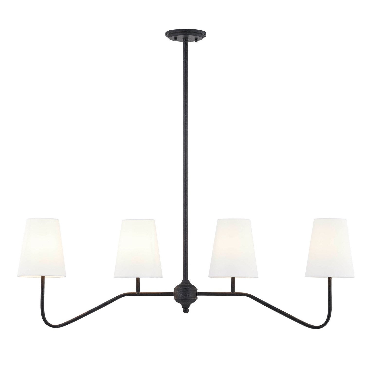 Forty West - 10308 - Four Light Chandelier - Summit - Matte Black