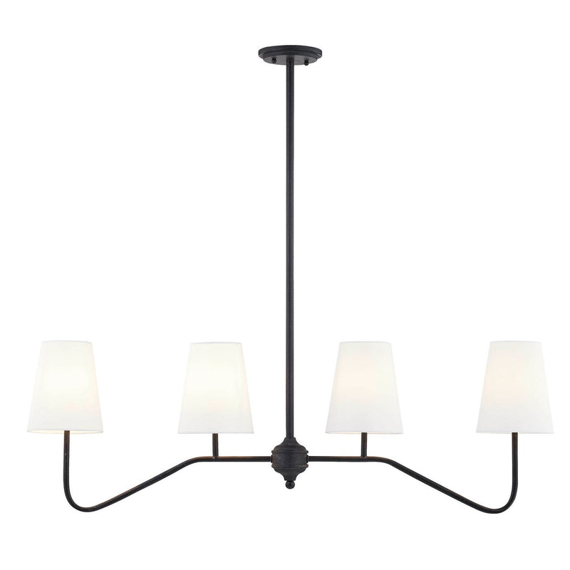 Forty West - 10308 - Four Light Chandelier - Summit - Matte Black