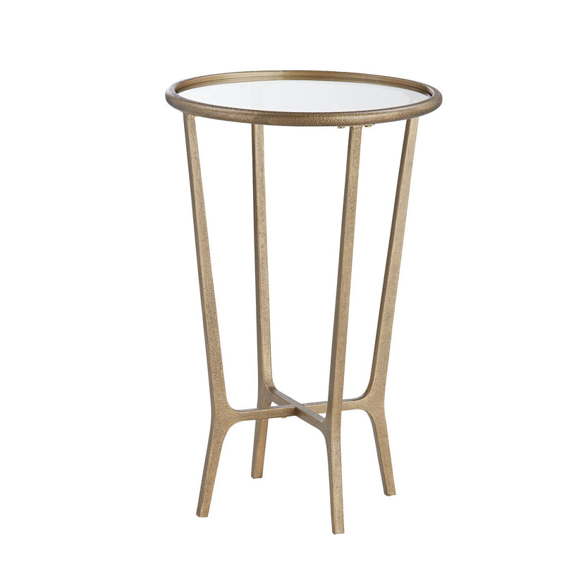 Forty West - 23001 - Accent Table - Danielle - Antique Gold