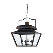 Forty West - 707149 - Four Light Pendant - Forrest - Distressed Black