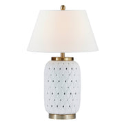 Forty West - 710251 - One Light Table Lamp - Maren - White/Gold