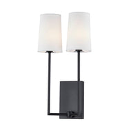 Forty West - 712001 - Two Light Wall Sconce - Vernon - Black