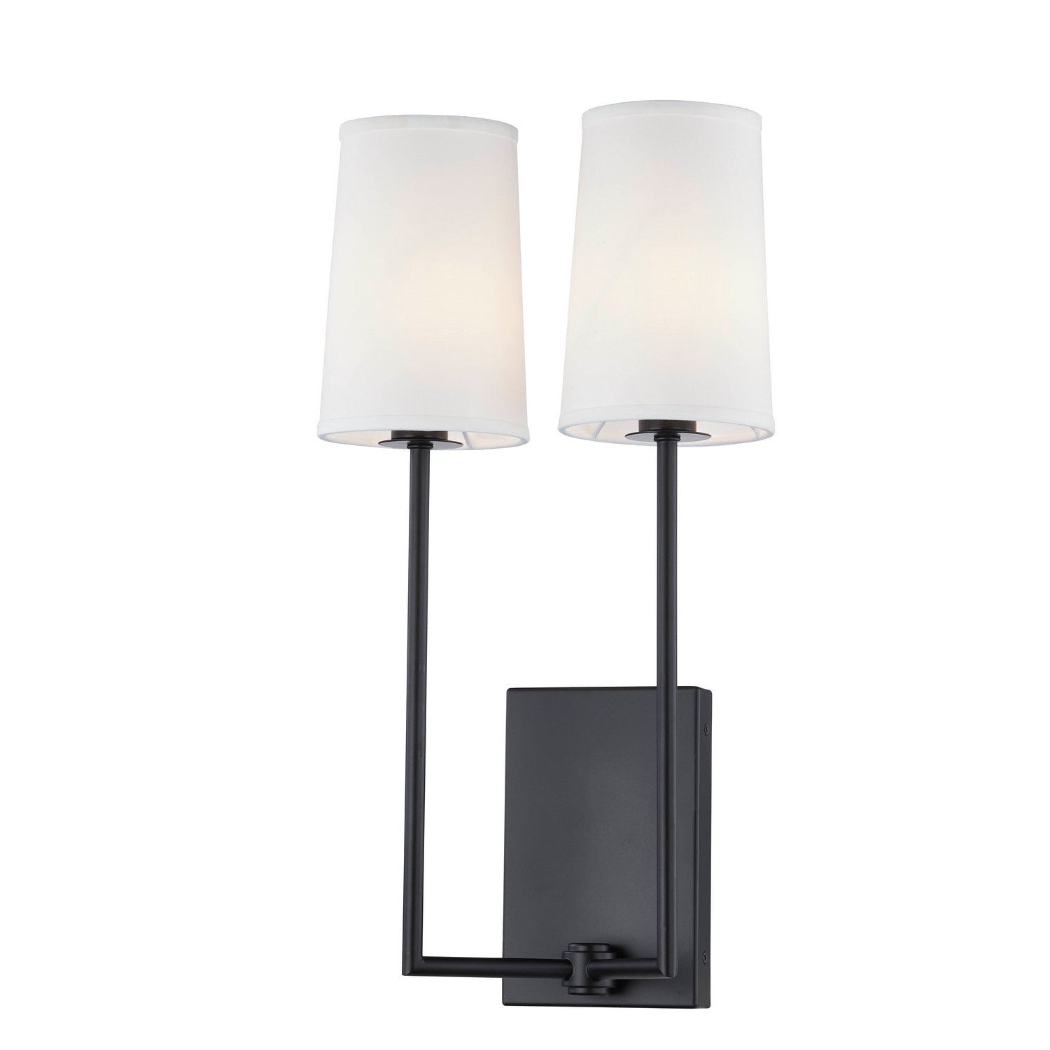 Forty West - 712001 - Two Light Wall Sconce - Vernon - Black