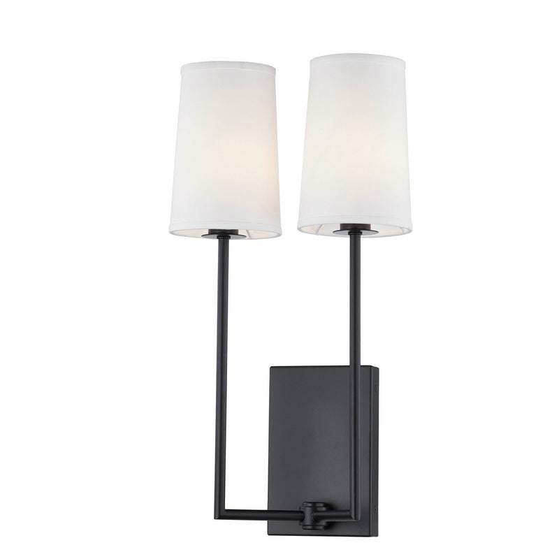 Forty West - 712001 - Two Light Wall Sconce - Vernon - Black