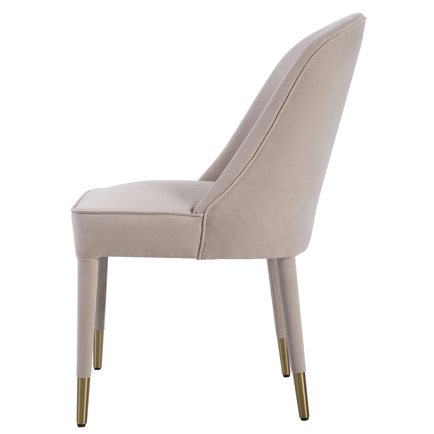 Uttermost - 23593-2 - Armless Chair Set Of 2 - Brie - Brushed Brass