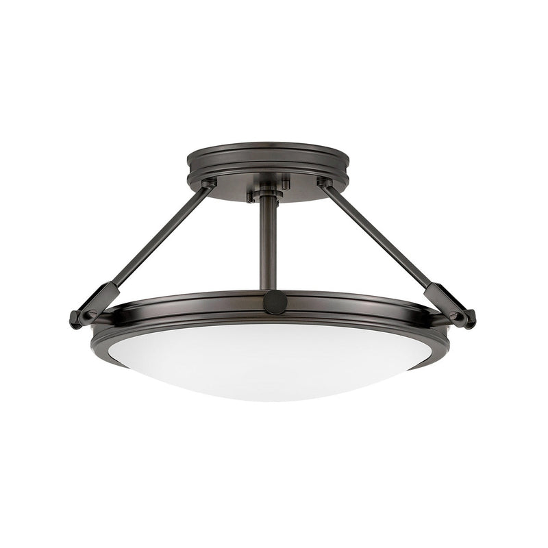 Hinkley - 3381BX - LED Semi-Flush Mount - Collier - Black Oxide