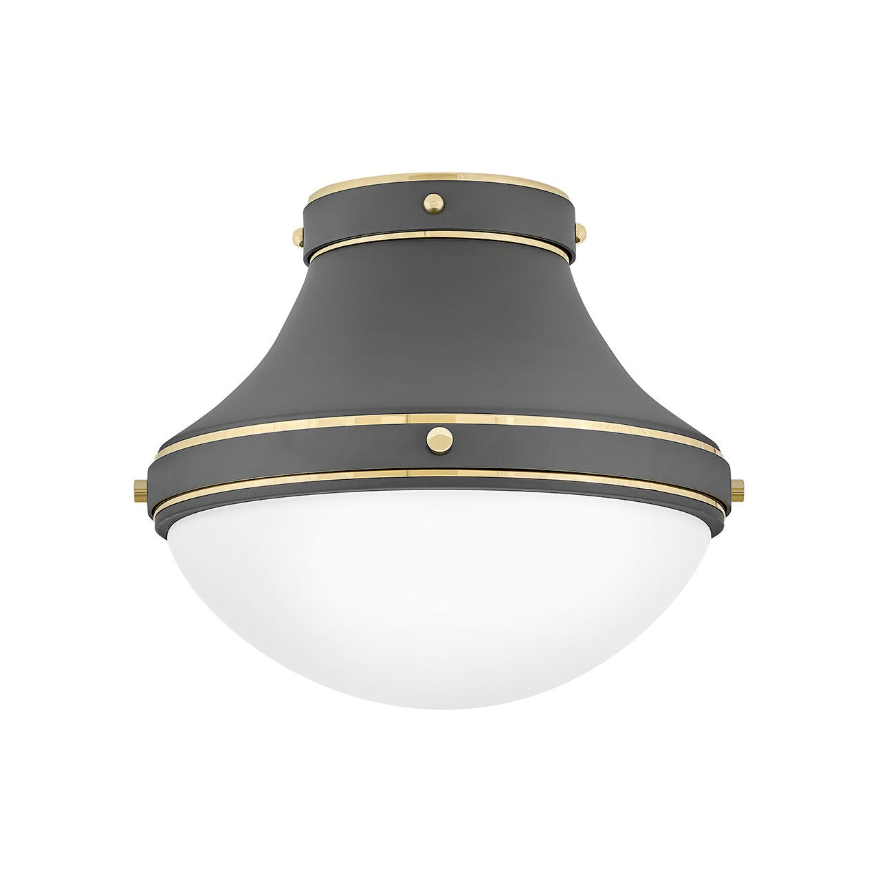 Hinkley - 39051DMG - LED Flush Mount - Oliver - Dark Matte Grey