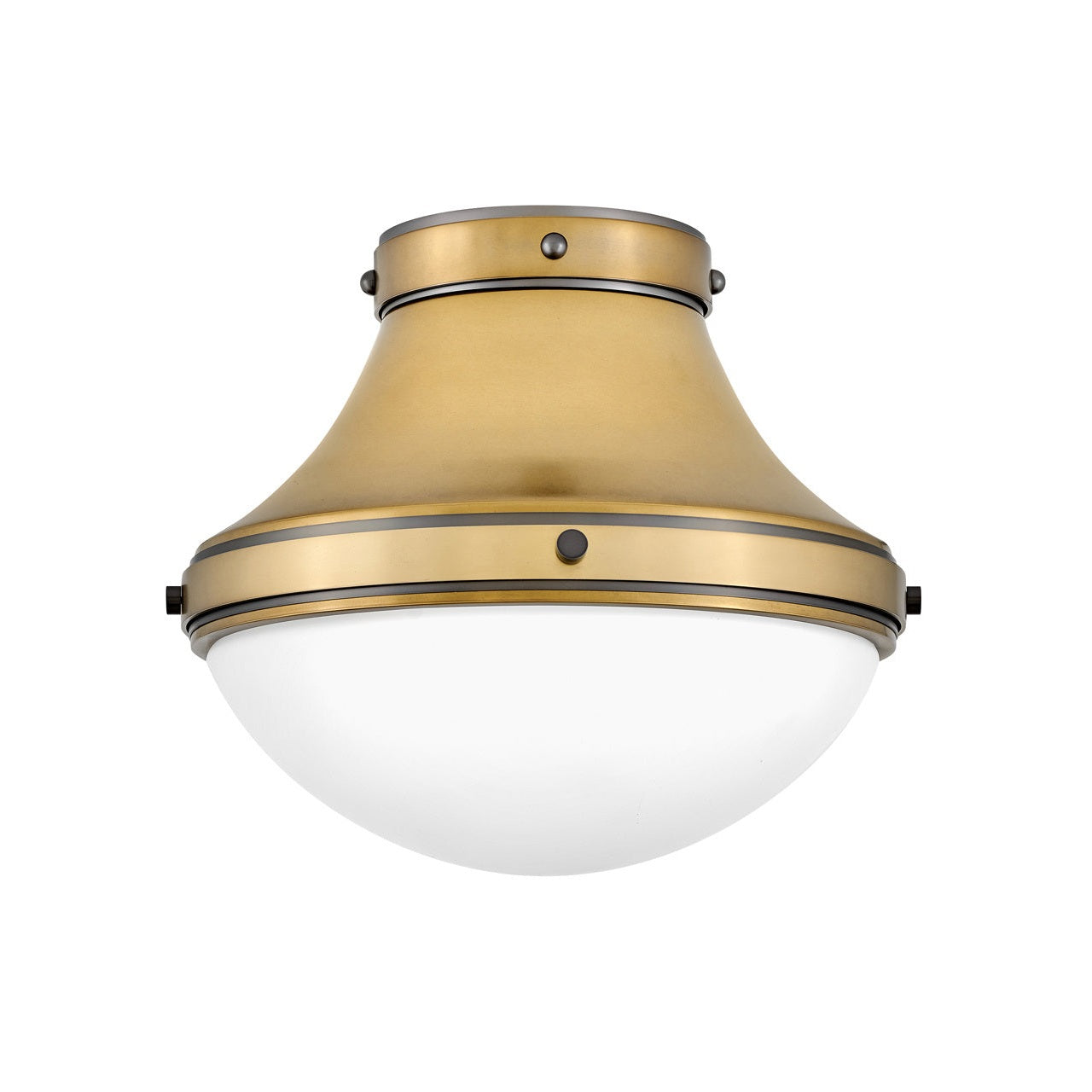 Hinkley - 39051HB - LED Flush Mount - Oliver - Heritage Brass