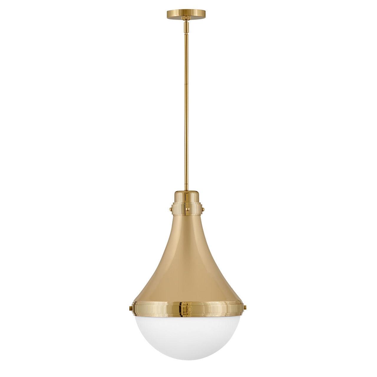 Hinkley - 39054BBR - LED Pendant - Oliver - Bright Brass