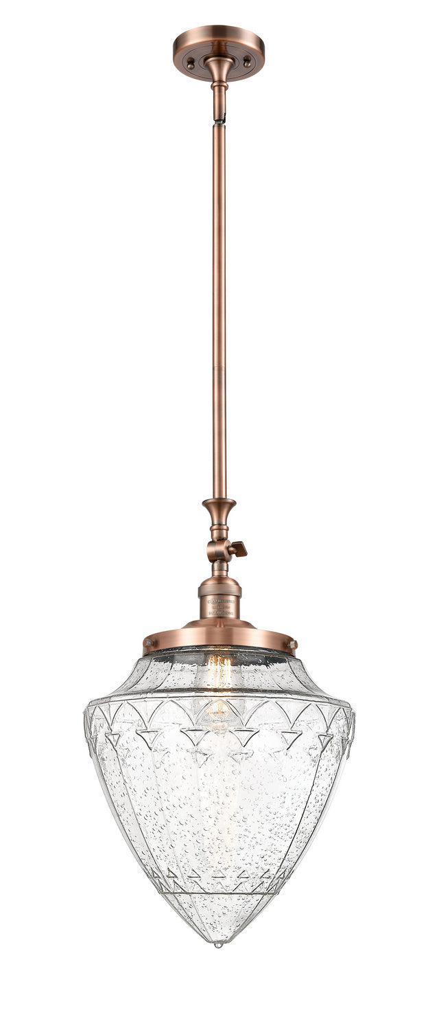 Innovations - 206-AC-G664-12 - One Light Mini Pendant - Franklin Restoration - Antique Copper