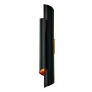 Kalco - 514721PBB - Two Light Wall Sconce - Piaga - Matte Black and Polished Brass