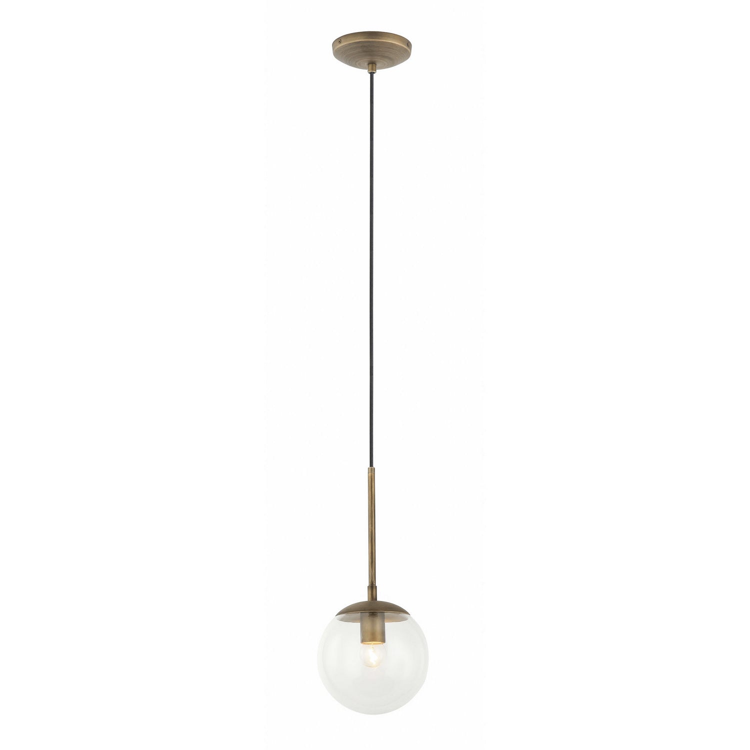 Varaluz - 612740 - One Light Mini Pendant - Mid-Century - Antique Brass