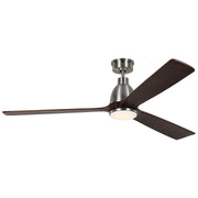 Visual Comfort Fan - 3BRYSM60BSD - 60"Ceiling Fan - Bryden - Brushed Steel