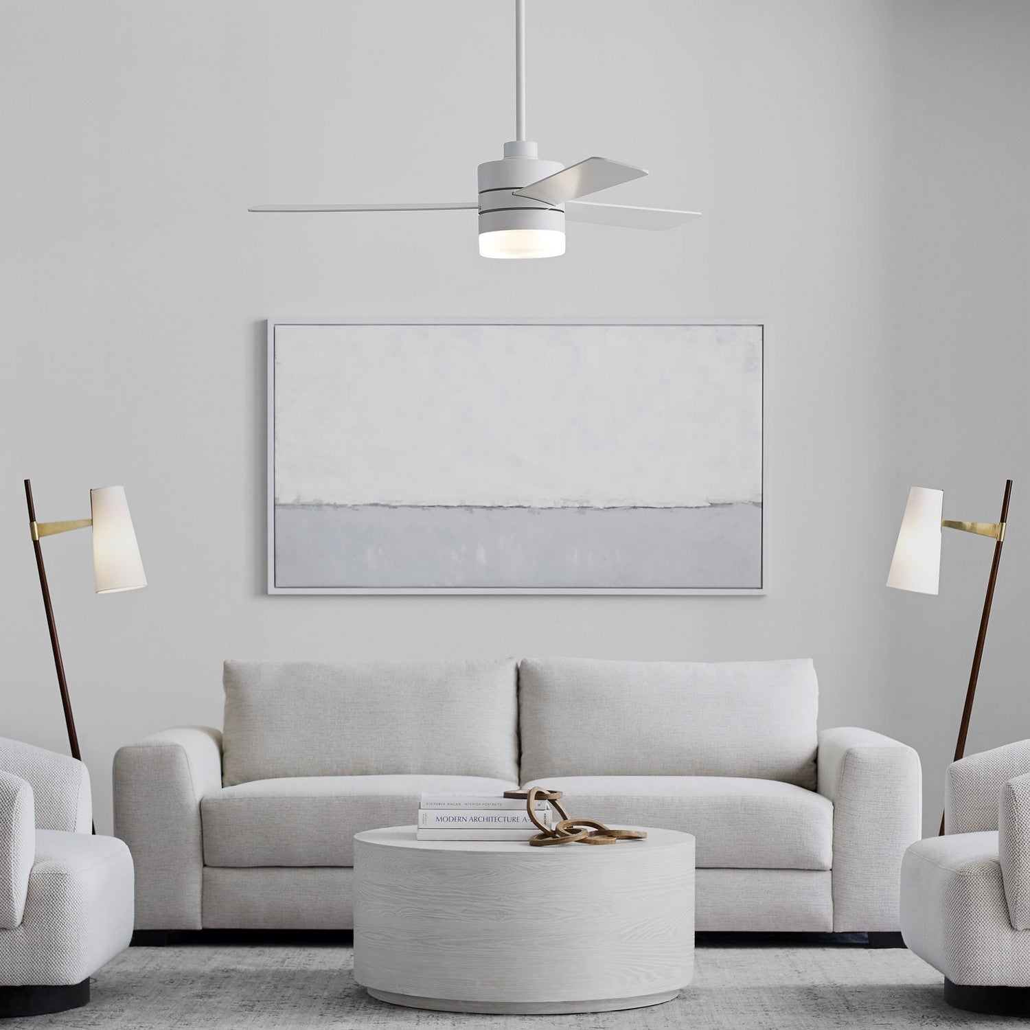 Generation Lighting - 3ERAR52RZWD - 52" Ceiling Fan - Era - Matte White