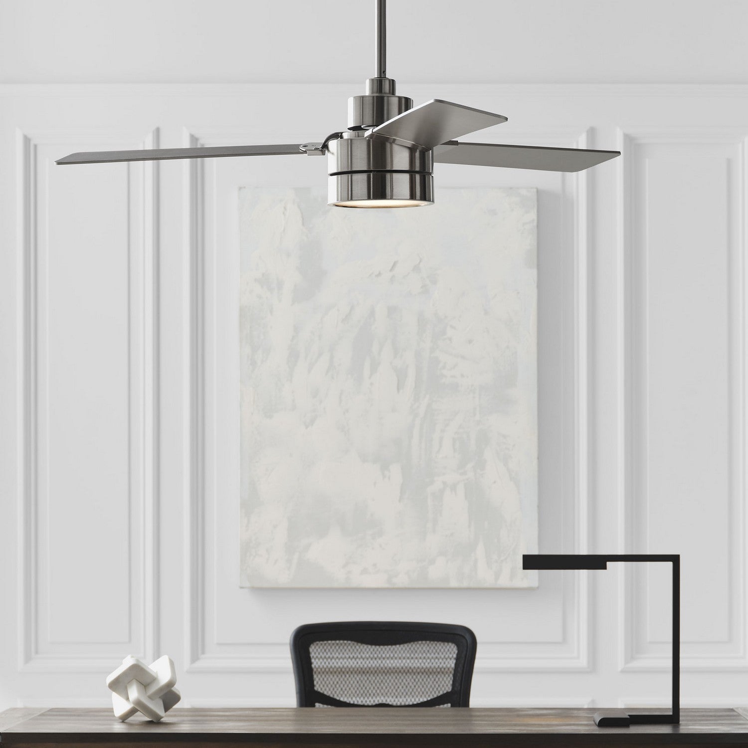 Generation Lighting - 3JVR52BSD - 52" Ceiling Fan - Jovie - Brushed Steel