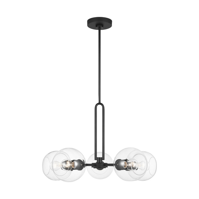 Visual Comfort Studio - 3155705-112 - Five Light Chandelier - Codyn - Midnight Black