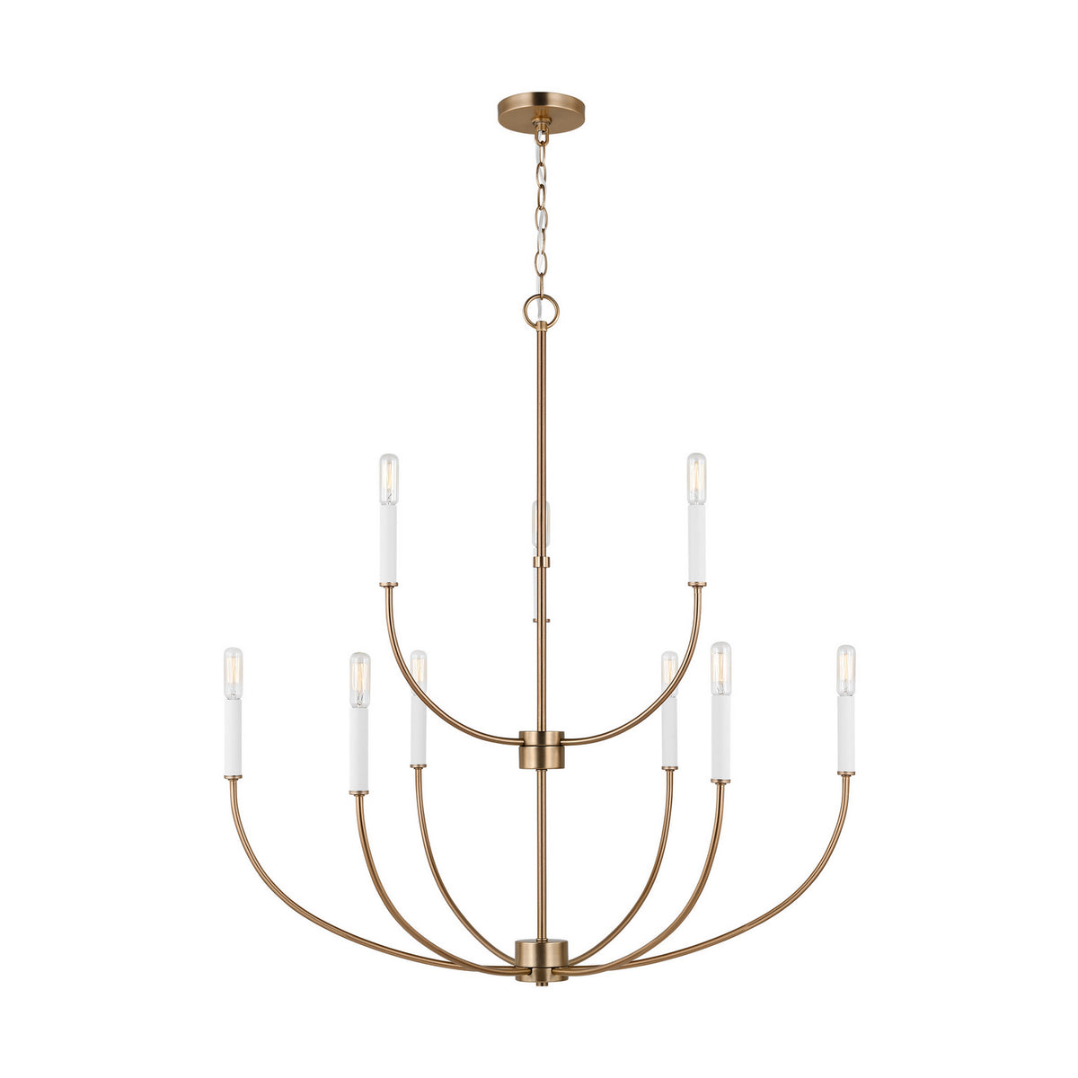 Visual Comfort Studio - 3167109EN-848 - LED Chandelier - Greenwich - Satin Brass