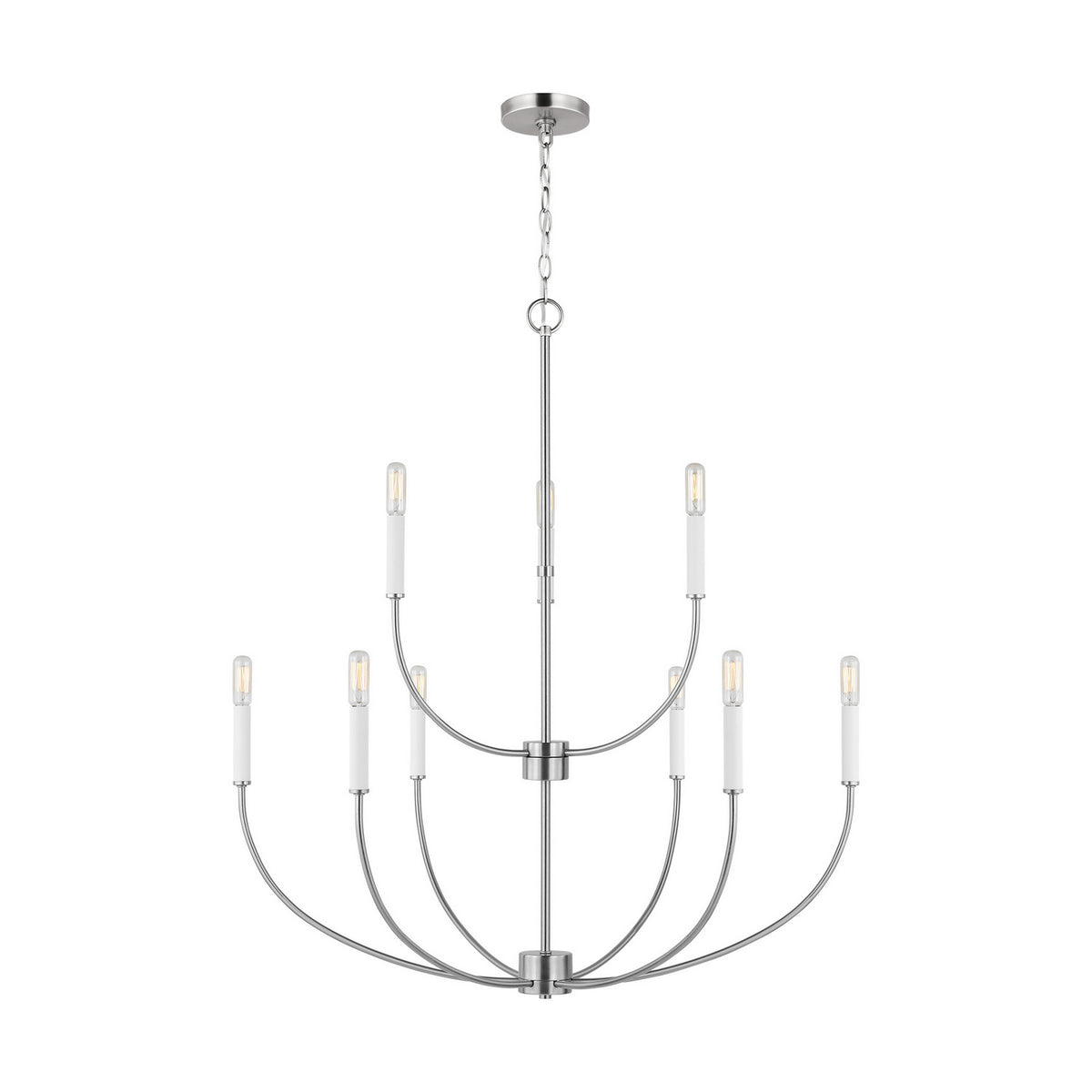Visual Comfort Studio - 3167109EN-962 - LED Chandelier - Greenwich - Brushed Nickel