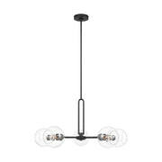 Visual Comfort Studio - 3255705-112 - Five Light Chandelier - Codyn - Midnight Black