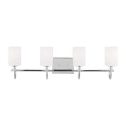 Visual Comfort Studio - 4457104-05 - Four Light Bath Vanity - Oak Moore - Chrome