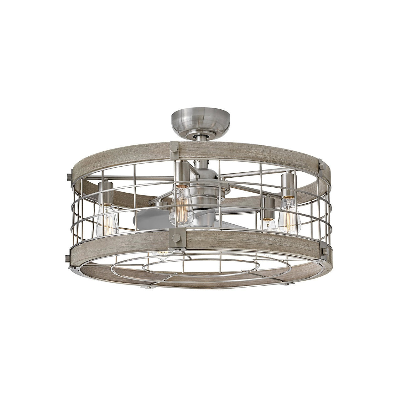 Hinkley - 904627FBN-LIA - 27" LED Fandelier - Bryce - Brushed Nickel