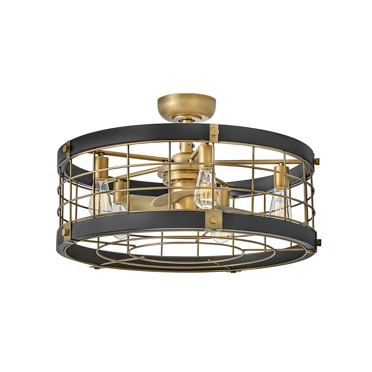 Hinkley - 904627FHB-LIA - 27" LED Fandelier - Bryce - Heritage Brass