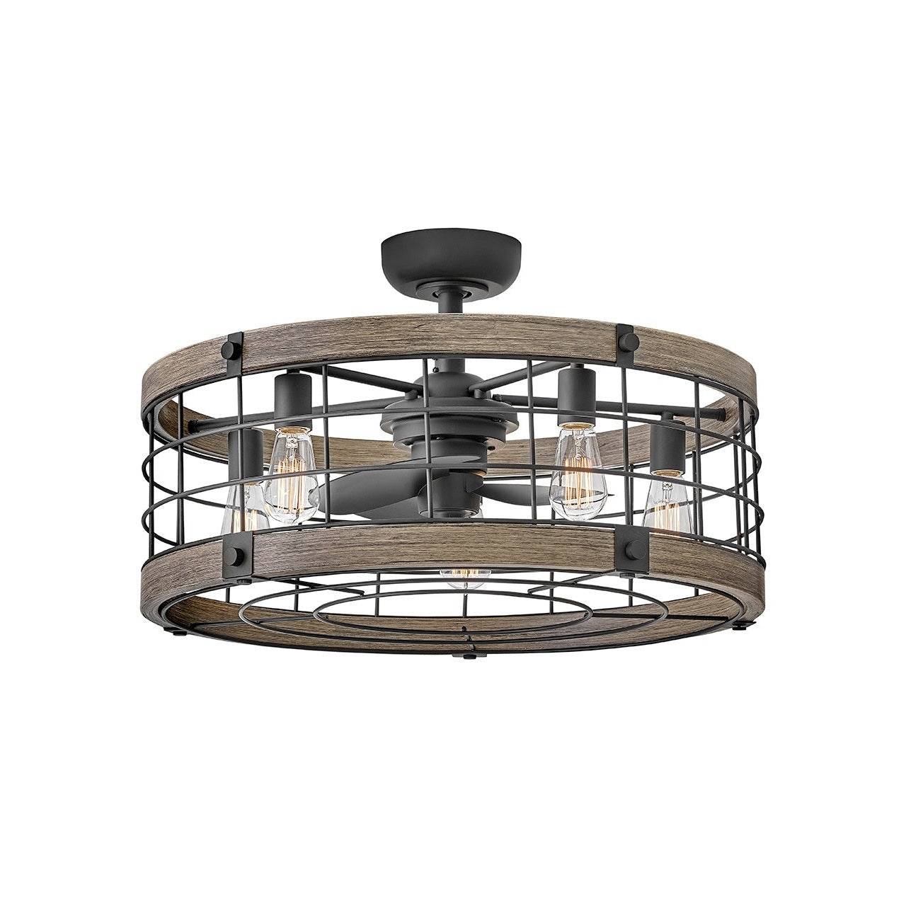 Hinkley - 904627FMB-LIA - 27" LED Fandelier - Bryce - Matte Black