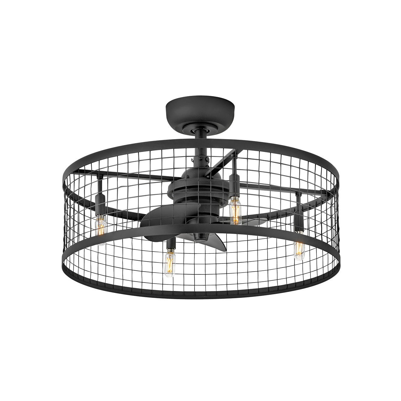Hinkley - 904724FMB-LIA - 24" LED Fandelier - Finnigan - Matte Black