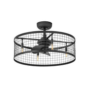 Hinkley - 904724FMB-LIA - 24" LED Fandelier - Finnigan - Matte Black