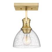Golden - 3118-1SF BCB-SD - One Light Semi-Flush Mount - Hines - Brushed Champagne Bronze
