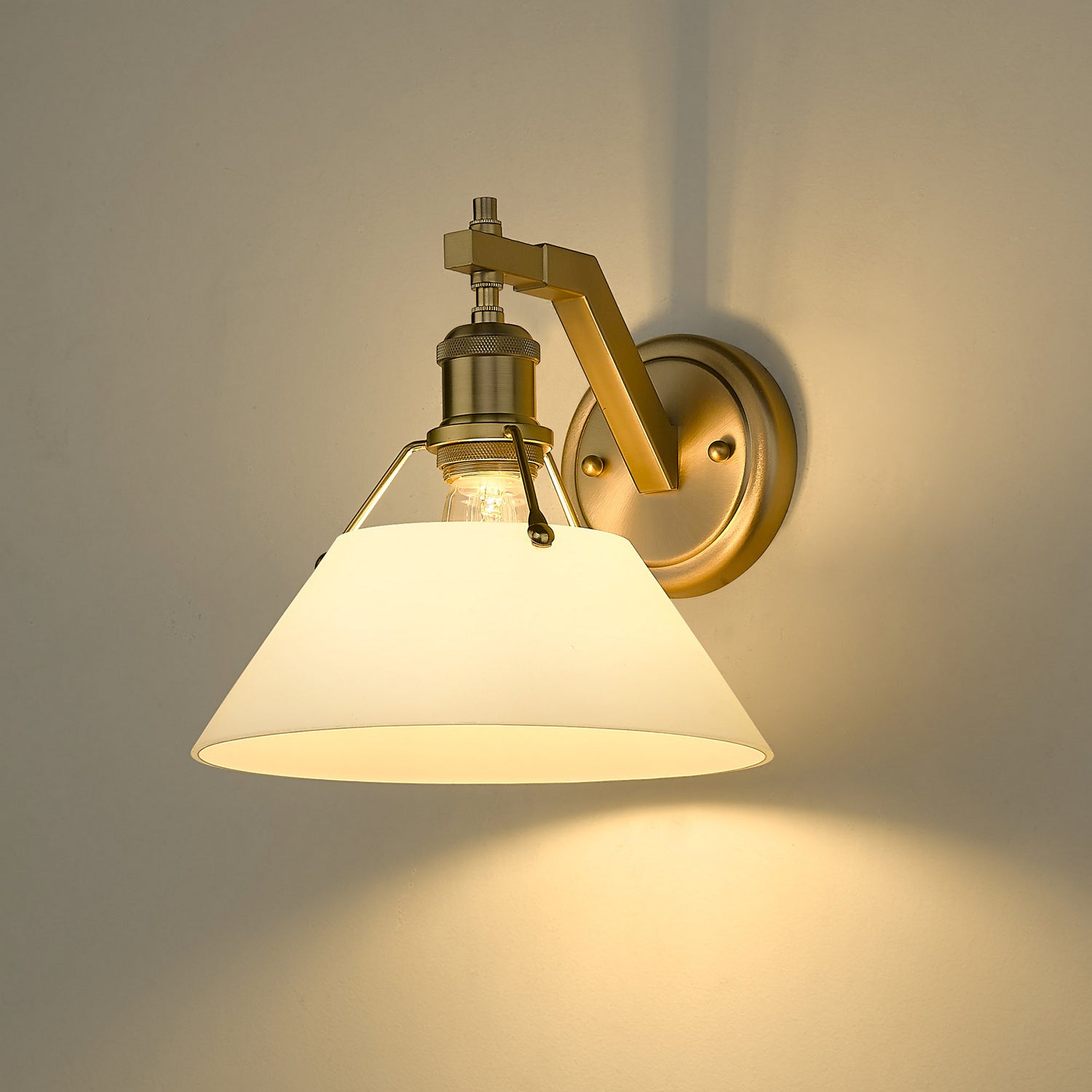 Golden - 3306-1W BCB-OP - One Light Wall Sconce - Orwell - Brushed Champagne Bronze