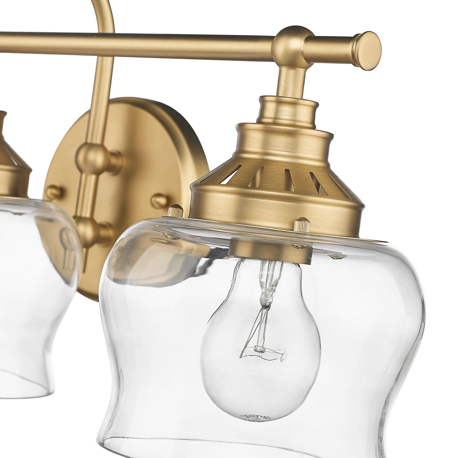 Golden - 3610-BA3 BCB-CLR - Three Light Vanity Light - Daphne - Brushed Champagne Bronze