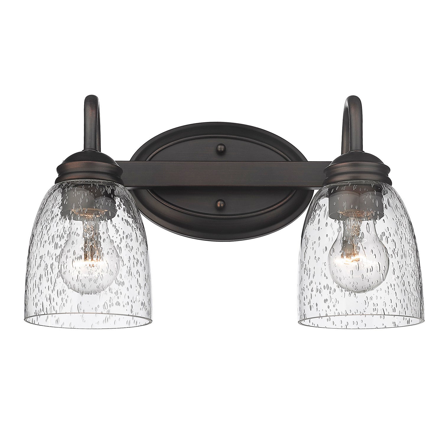 Golden - 8001-BA2 RBZ-SD - Two Light Bath Vanity - Parrish - Rubbed Bronze