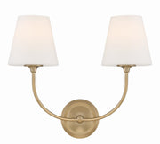 Crystorama - 2442-OP-VG - Two Light Wall Sconce - Sylvan - Vibrant Gold
