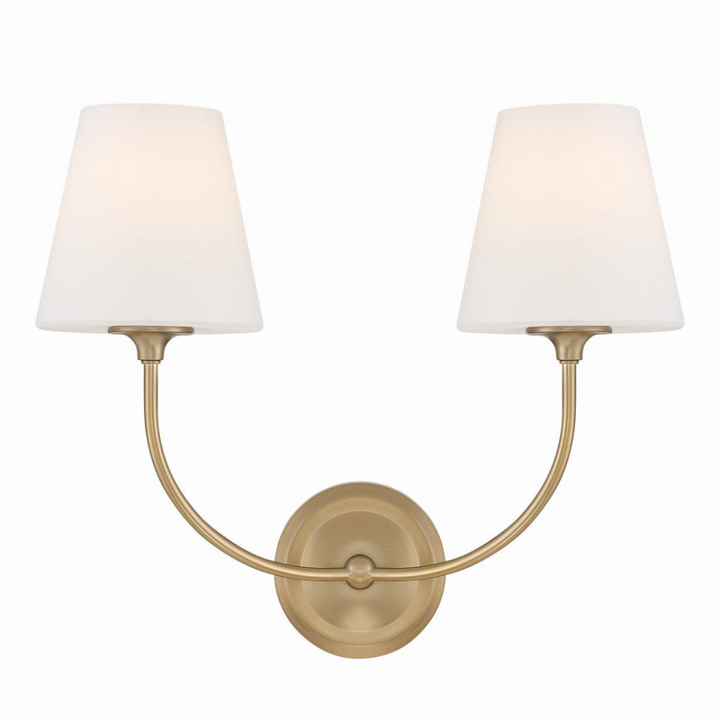 Crystorama - 2442-OP-VG - Two Light Wall Sconce - Sylvan - Vibrant Gold