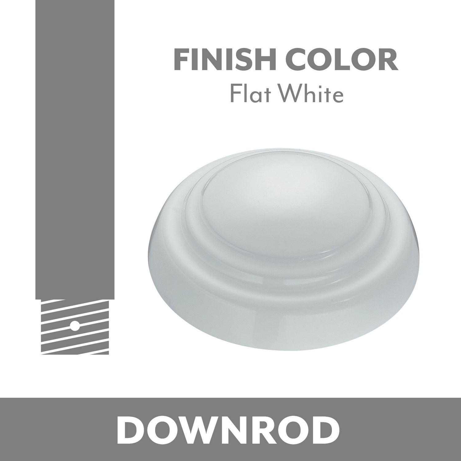 Minka Aire - DR506-WHF - Ceiling Fan Downrod - Flat White