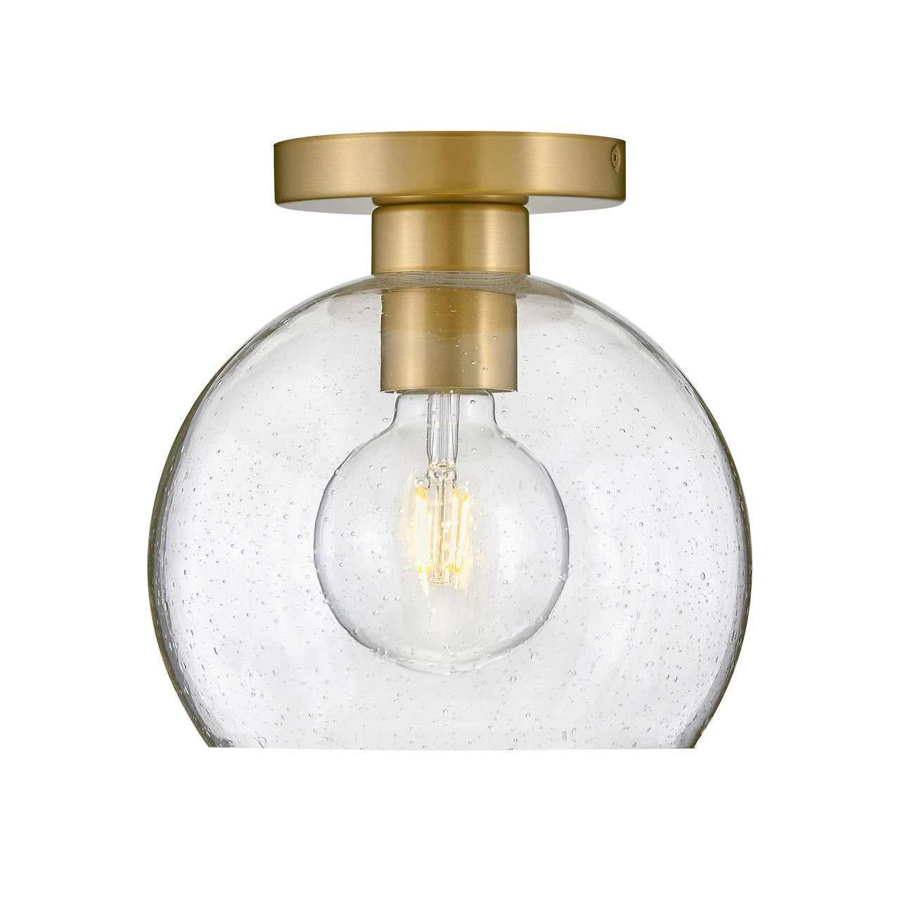 Lark - 83011LCB - LED Flush Mount - Rumi - Lacquered Brass