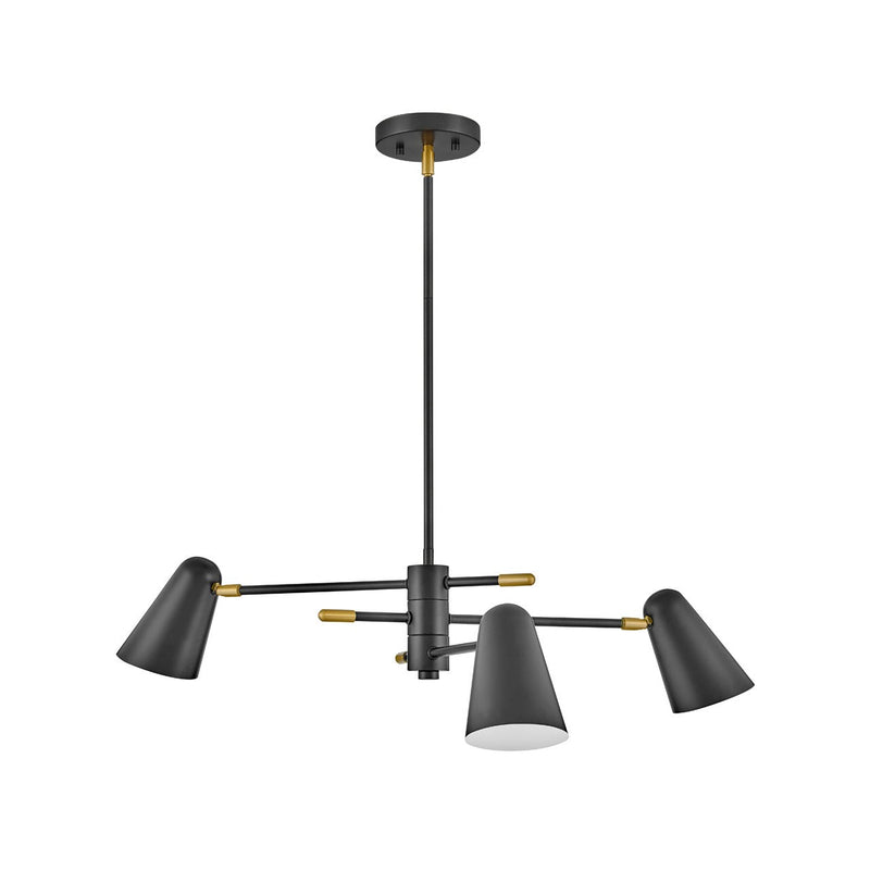 Lark - 83543BK - LED Chandelier - Birdie - Black