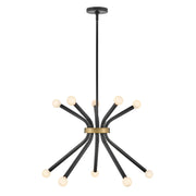 Lark - 83855BK - LED Chandelier - Axton - Black