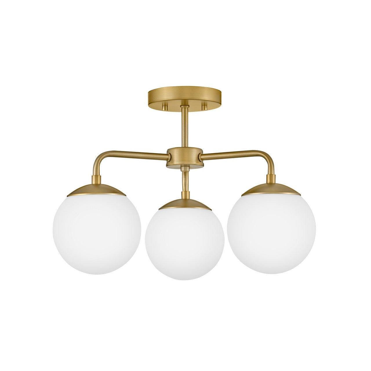 Lark - 84203LCB - LED Semi-Flush Mount - Julep - Lacquered Brass