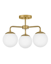 Lark - 84203LCB - LED Semi-Flush Mount - Julep - Lacquered Brass