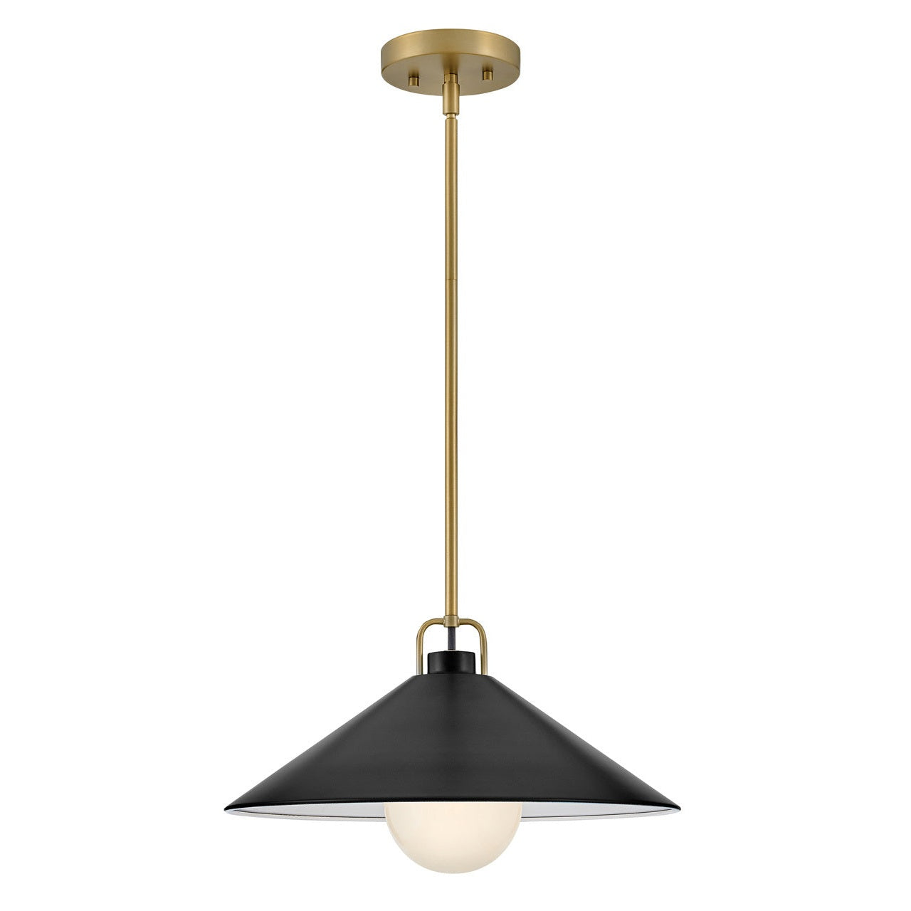 Lark - 84437LCB-BK - LED Pendant - Milo - Lacquered Brass