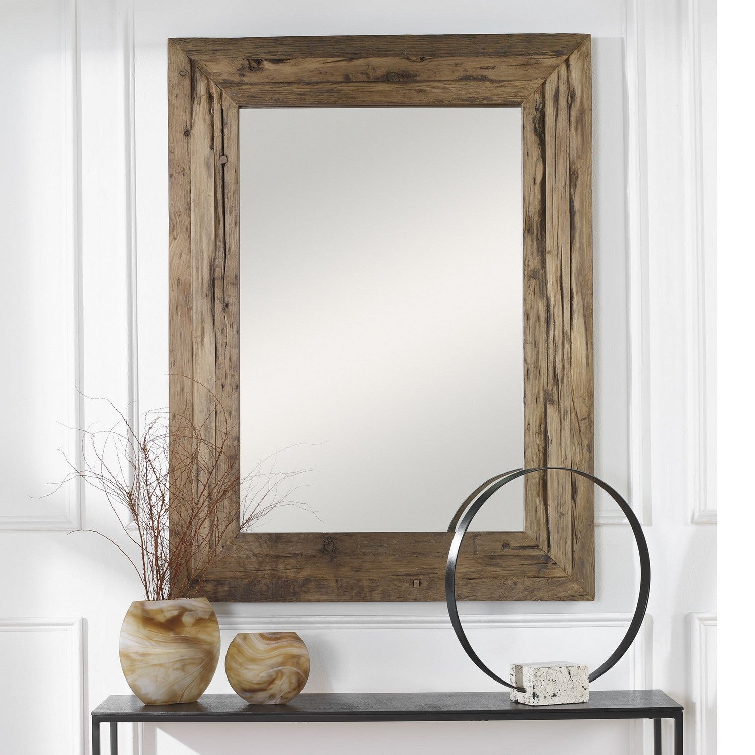 Uttermost - 09816 - Mirror - Rennick - Rustic Pine Wood