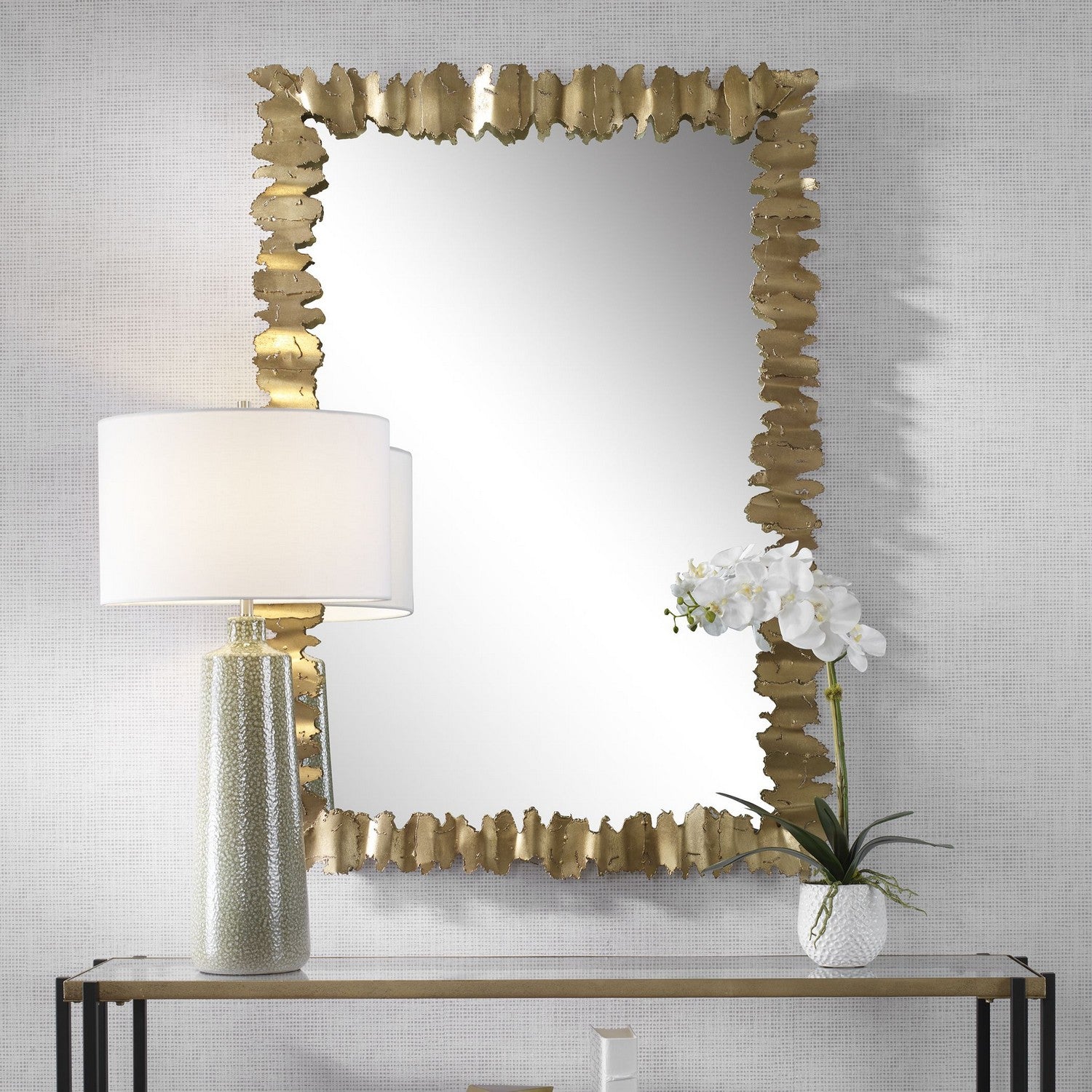 Uttermost - 09825 - Mirror - Lev - Antique Gold